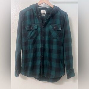 TNA Aritzia Flannel Boyfriend Shirt Size XS